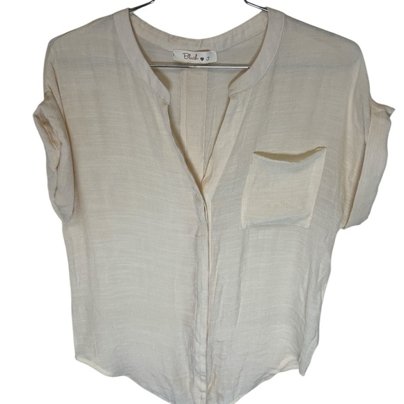 Cream Women's Top Like NEW Sz M - Picture 1 of 3